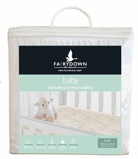 Fairydown - Cot Washable Wool Fleece Underlay